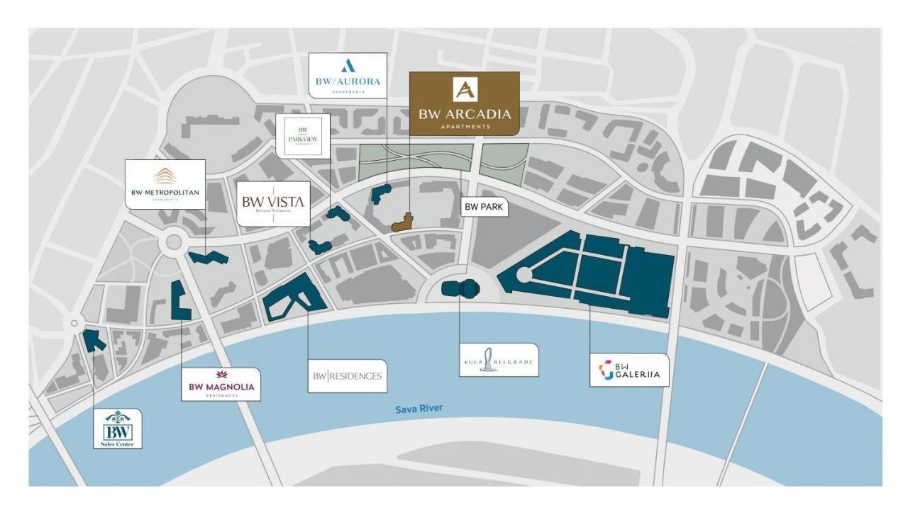 Appartamento Arcadia 22 Belgrade Waterfront Esterno foto